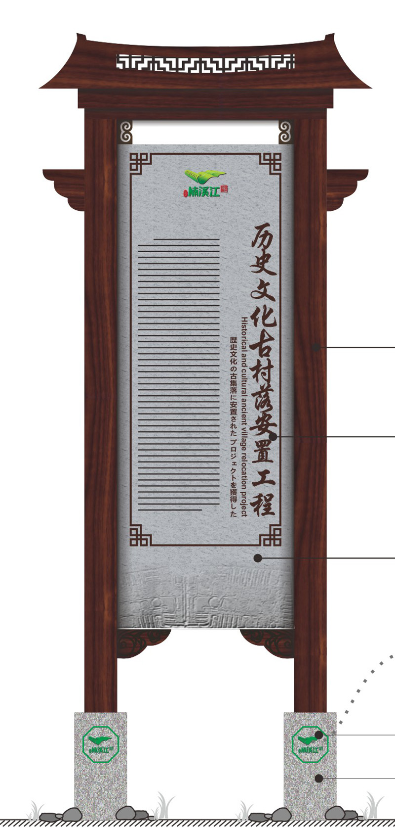 楠溪江指引牌